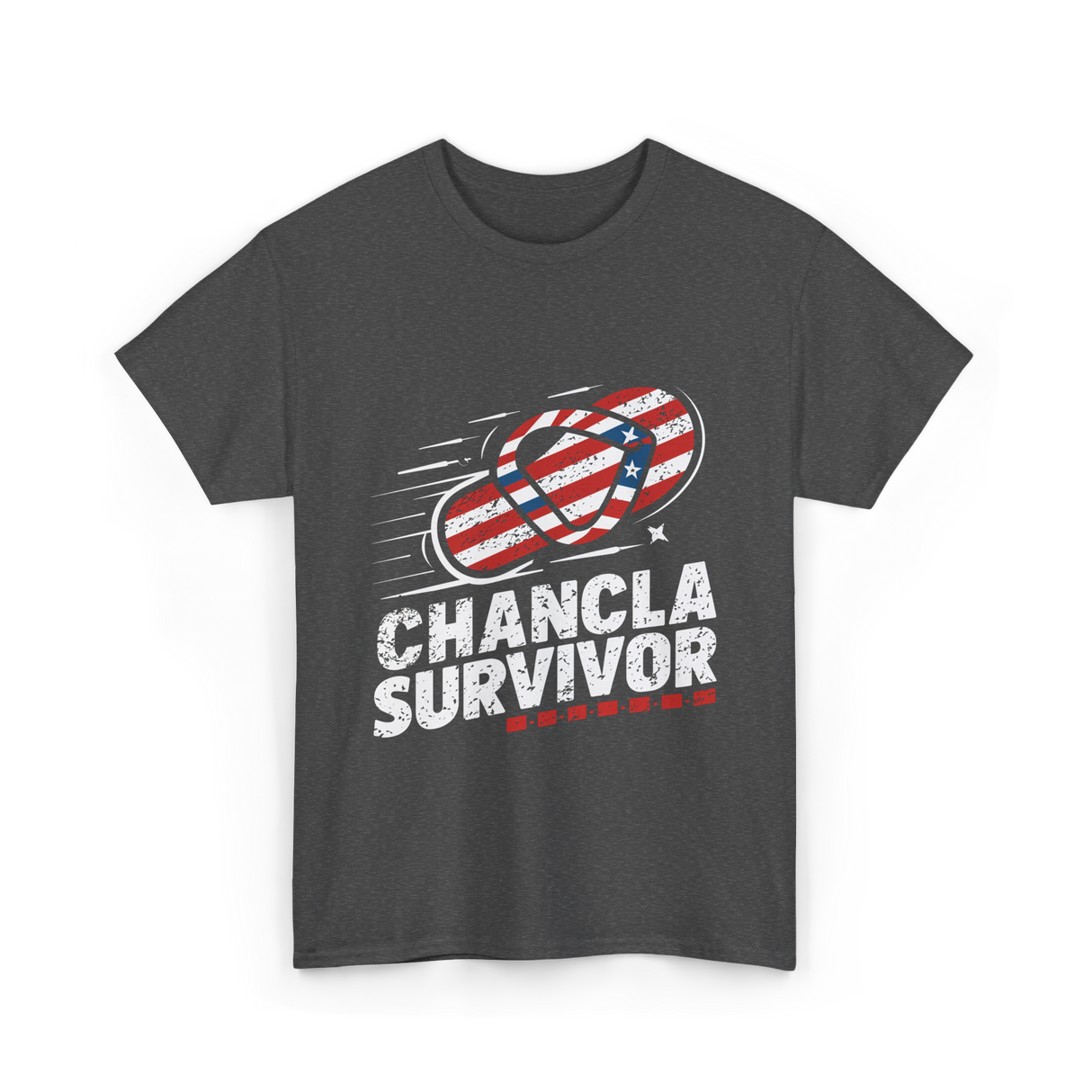 Chancla Survivor Chancla T-Shirt - Dark Heather