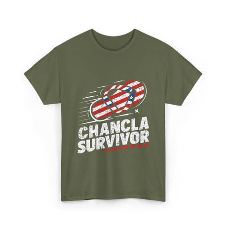 Chancla Survivor Chancla T-Shirt - Military Green