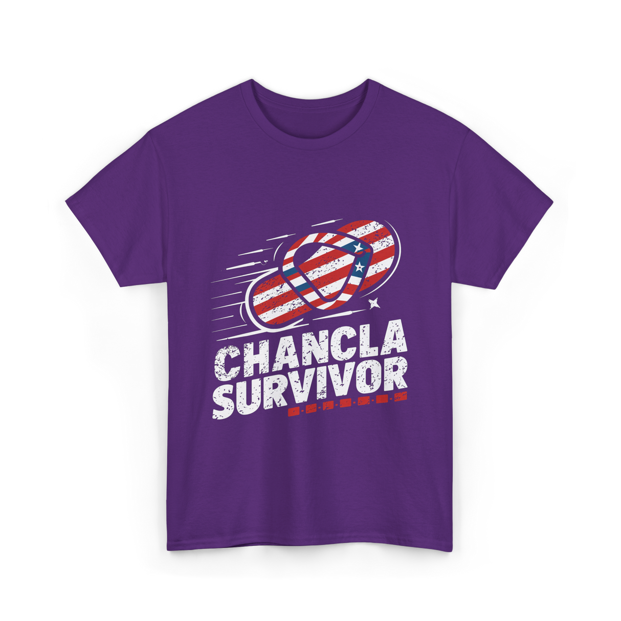 Chancla Survivor Chancla T-Shirt - Purple