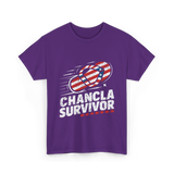 Chancla Survivor Chancla T-Shirt - Purple