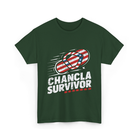 Chancla Survivor Chancla T-Shirt - Forest Green