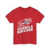 Chancla Survivor Puerto Rican T-Shirt - Red