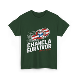 Chancla Survivor Puerto Rican T-Shirt - Forest Green