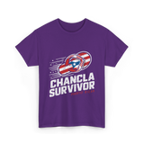 Chancla Survivor Puerto Rican T-Shirt - Purple