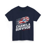 Chancla Survivor Puerto Rican T-Shirt - Navy