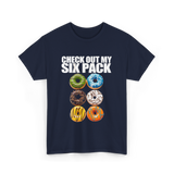 Check Out My Six Pack Donut T-Shirt - Navy