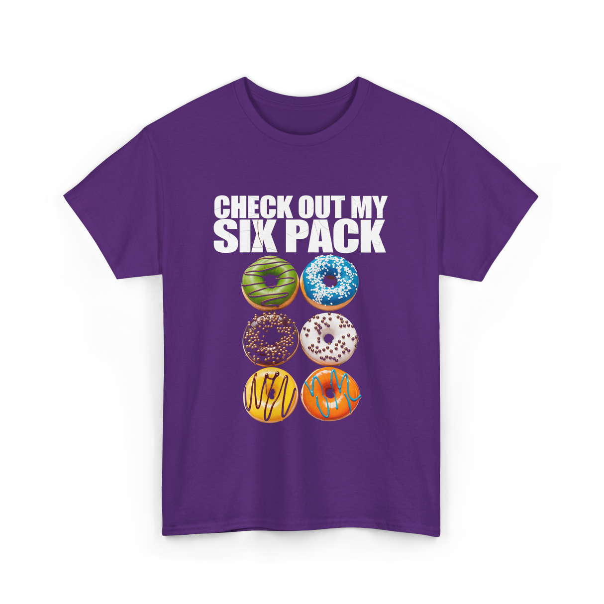 Check Out My Six Pack Donut T-Shirt - Purple