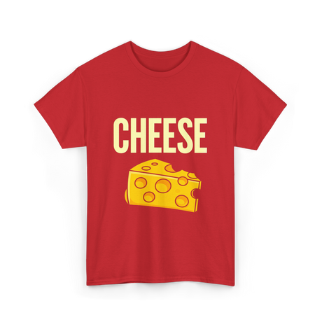 Cheese Cheese Fan T-Shirt - Red