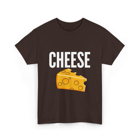 Cheese Cheese Lovers Foodies T-Shirt - Dark Chocolate