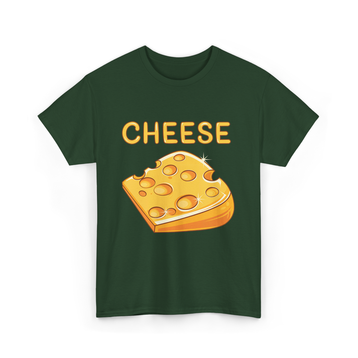 Cheese Cheese Lovers T-Shirt - Forest Green