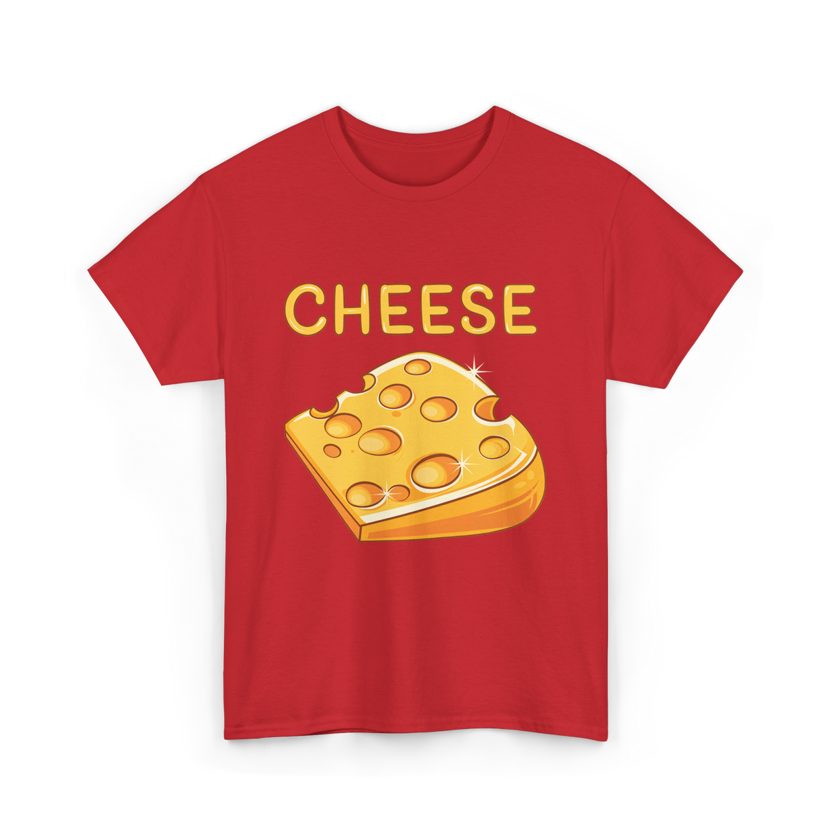 Cheese Cheese Lovers T-Shirt - Red