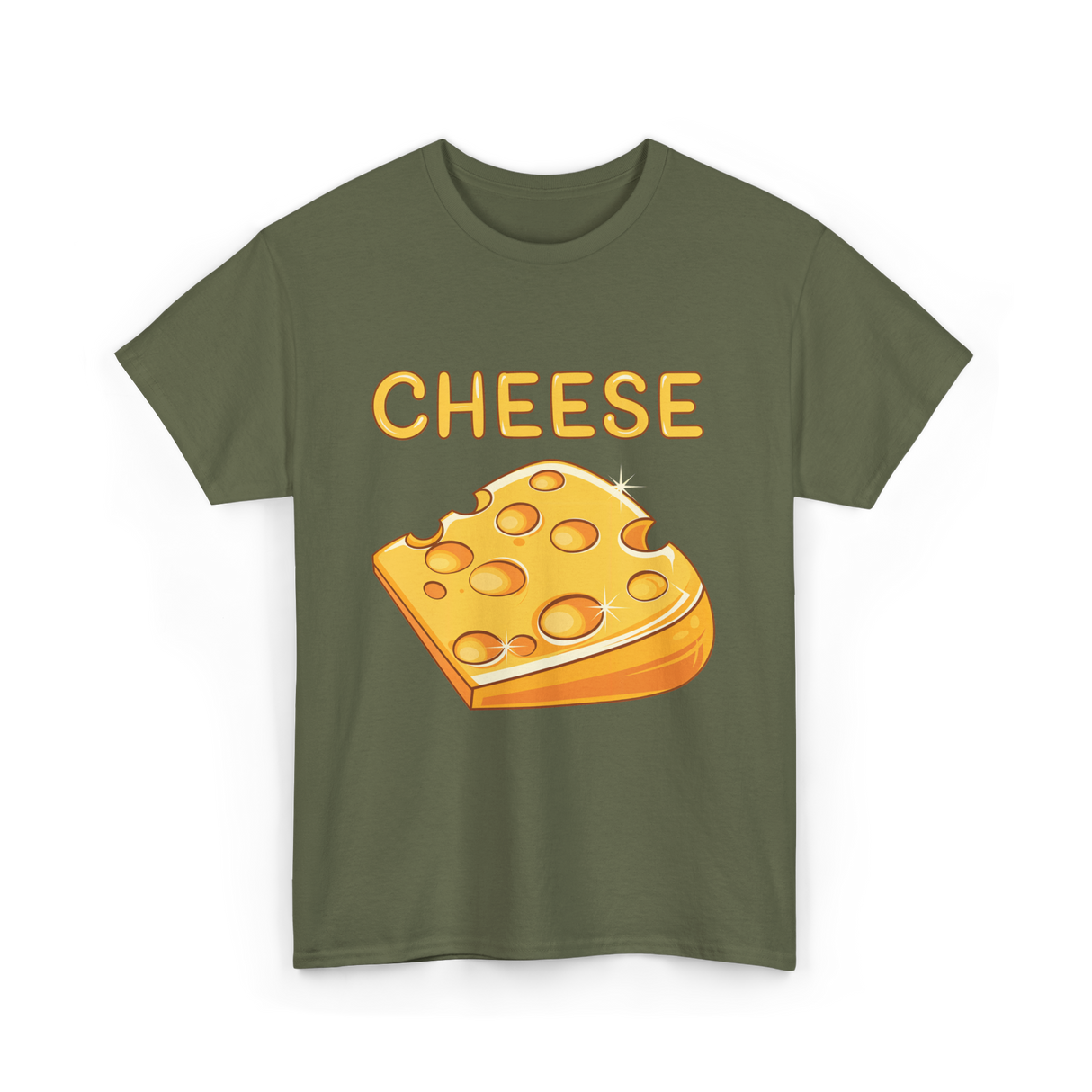 Cheese Cheese Lovers T-Shirt - Military Green