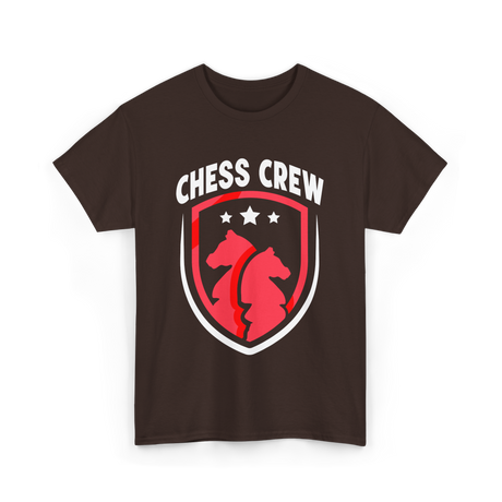 Chess Crew Chess Player Hobby T-Shirt - Dark Chocolate