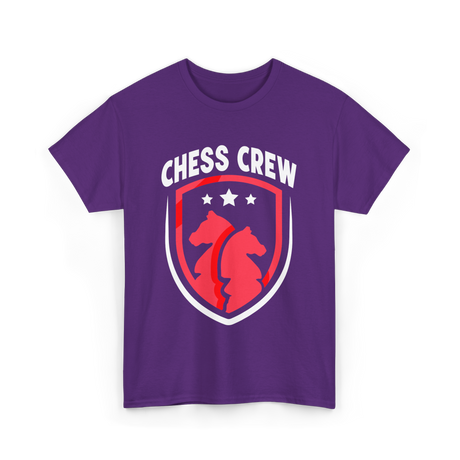 Chess Crew Chess Player Hobby T-Shirt - Purple