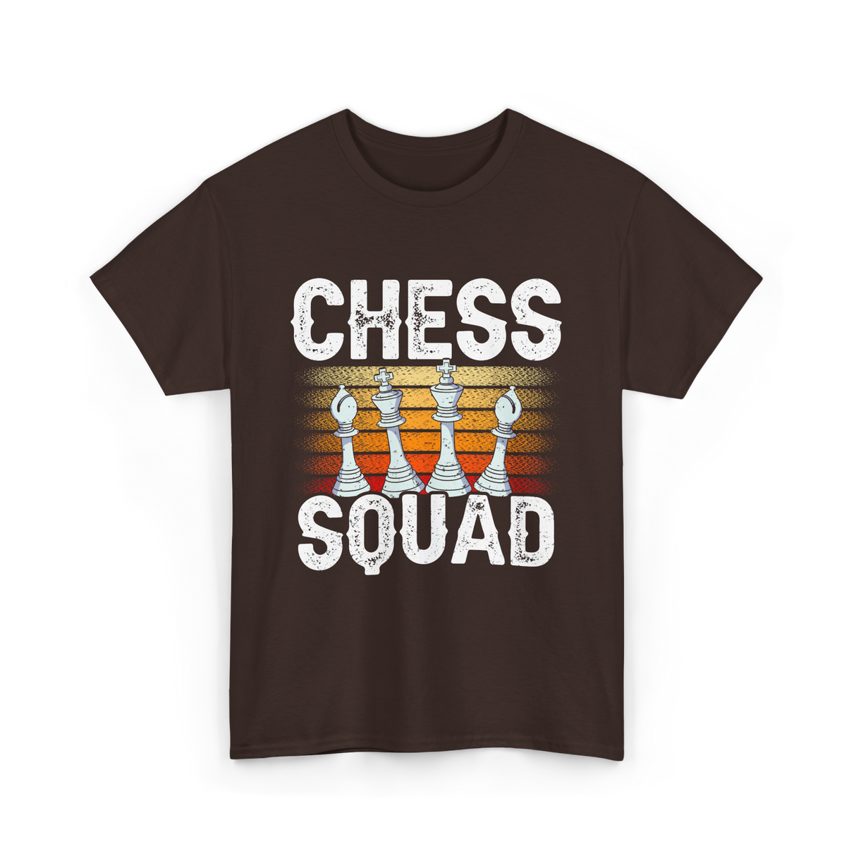 Chess Squad Chess Player T-Shirt - Dark Chocolate