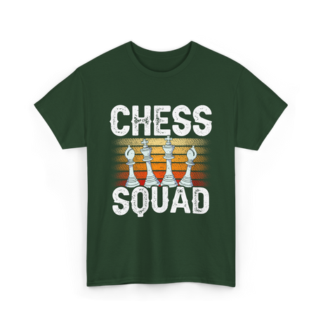 Chess Squad Chess Player T-Shirt - Forest Green