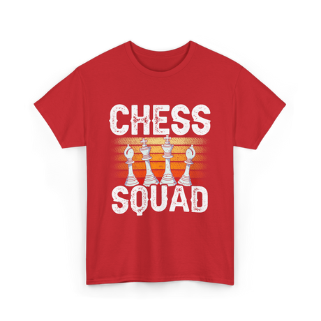 Chess Squad Chess Player T-Shirt - Red