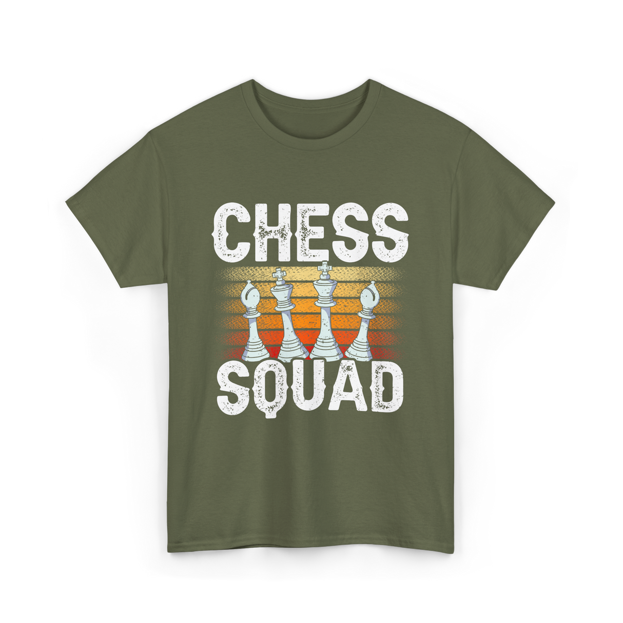 Chess Squad Chess Player T-Shirt - Military Green