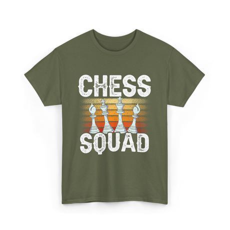 Chess Squad Chess Player T-Shirt - Military Green