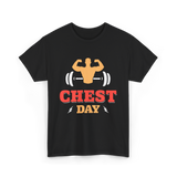 Chest Day Bodybuilding Workout T-Shirt - Black