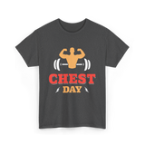 Chest Day Bodybuilding Workout T-Shirt - Dark Heather