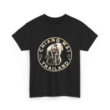 Chiang Mai Thailand Elephant T-Shirt - Black