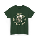 Chiang Mai Thailand Elephant T-Shirt - Forest Green