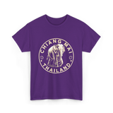 Chiang Mai Thailand Elephant T-Shirt - Purple