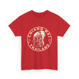 Chiang Mai Thailand Elephant T-Shirt - Red