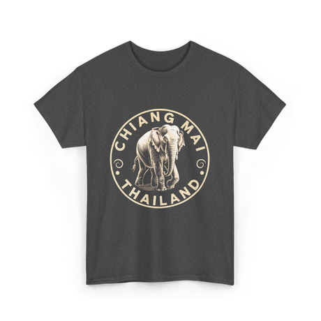 Chiang Mai Thailand Elephant T-Shirt - Dark Heather