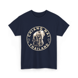 Chiang Mai Thailand Elephant T-Shirt - Navy