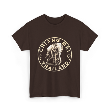 Chiang Mai Thailand Elephant T-Shirt - Dark Chocolate