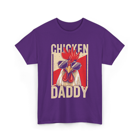 Chicken Daddy Rooster T-Shirt - Purple