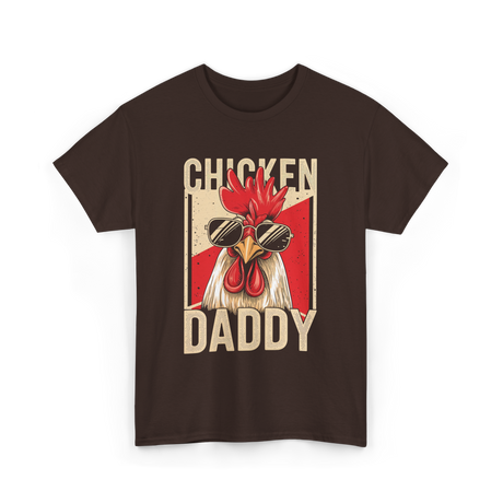 Chicken Daddy Rooster T-Shirt - Dark Chocolate