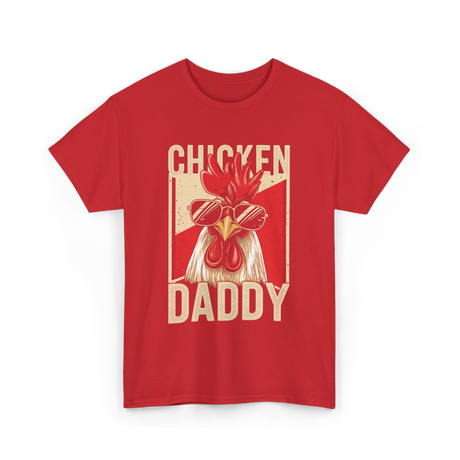 Chicken Daddy Rooster T-Shirt - Red