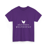 Chicken Whisperer Chicken Farming T-Shirt - Purple