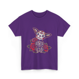 Chihuahua Skeleton Dia De Los Muertos T-Shirt - Purple