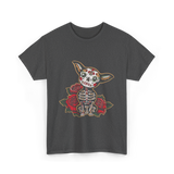 Chihuahua Skeleton Dia De Los Muertos T-Shirt - Dark Heather