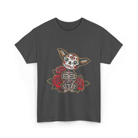 Chihuahua Skeleton Dia De Los Muertos T-Shirt - Dark Heather