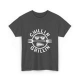 Chillin Grillin BBQ Cookout T-Shirt - Dark Heather