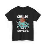 Chillin Like A Capybara T-Shirt - Black