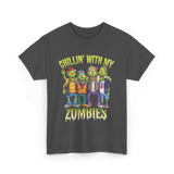 Chillin with my Zombies Halloween T-Shirt - Dark Heather