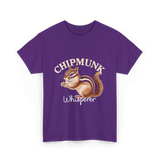 Chipmunk Whisperer Chipmunks T-Shirt - Purple