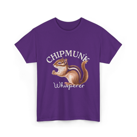 Chipmunk Whisperer Chipmunks Wildlife T-Shirt - Purple