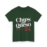 Chips and Queso 24 Campaign T-Shirt - Forest Green