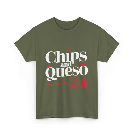 Chips and Queso 24 Campaign T-Shirt - Military Green