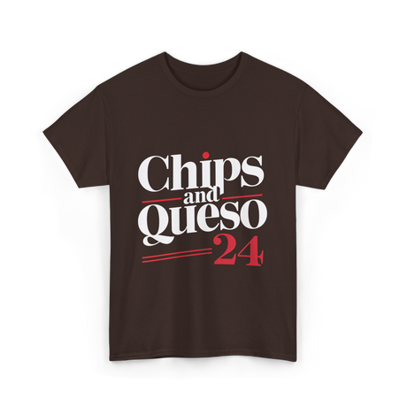 Chips and Queso 24 Campaign T-Shirt - Dark Chocolate