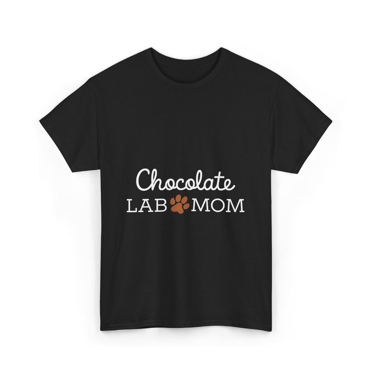 Chocolate Lab Mom Dog Lover T-Shirt - Black