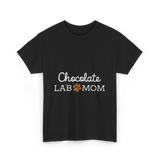 Chocolate Lab Mom Dog Lover T-Shirt - Black