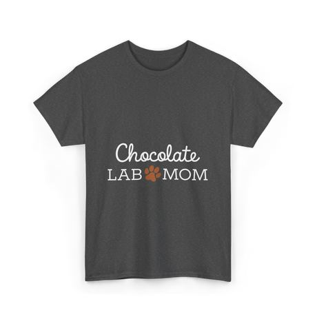 Chocolate Lab Mom Dog Lover T-Shirt - Dark Heather